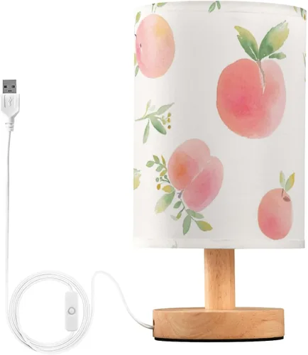 Vista 36 de Bedside Table Lamp Cute Highland Cow Animal Nightstand Lamp with Wood Desk Lamps for Bedroom Living Room Nursery Office Home Decor