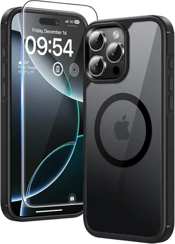 Vista 56 de TAURI Funda para iPhone 17, antiamarilleamiento con protector de pantalla, protección de grado militar, a prueba de golpes, delgada para iPhone 17