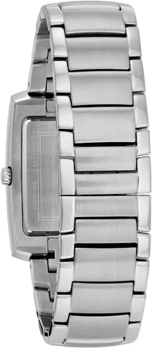 Vista 3 de Bulova Reloj clásico de cuarzo rectangular de 2 manecillas para hombre