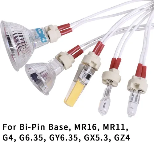 Vista 5 de Mini soporte bi-pin MR16 para bombillas con base GU5.3, G4, MR11, MR16