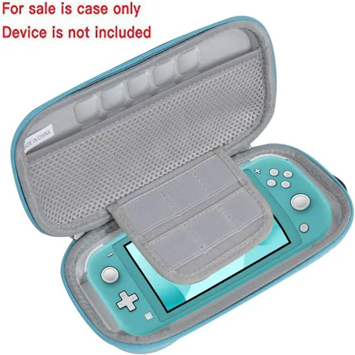 Vista 2 de Hermitshell - Funda rígida de EVA para Nintendo Switch Lite Gaming con 12 cartuchos de juego Turquoise