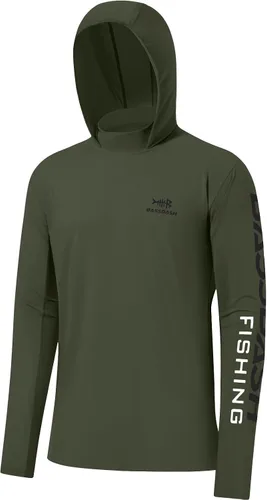 Vista 36 de BASSDASH UPF 50+ - Sudadera con capucha para hombre, protección solar UV, manga larga, rendimiento
