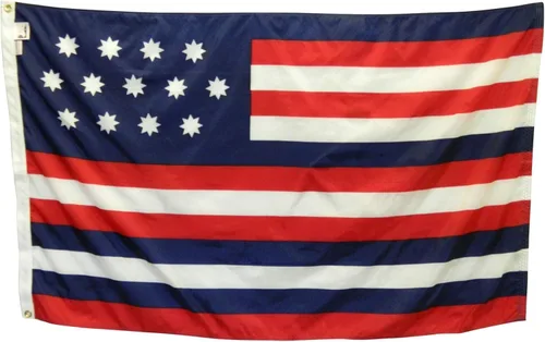 Vista 2 de Historical Serapis Flag, Durable All-Weather Nylon, Reinforced Fly End Stitching, Proudly Made in the USA (2x3')