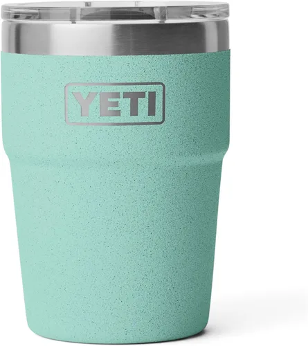 Vista 10 de YETI Rambler - Vaso apilable de 16 onzas, aislado al vacío, de acero inoxidable con tapa MagSlider Apilable