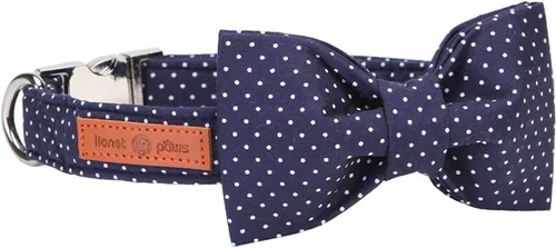 Vista 25 de Collar para perro con corbatín de Lionet Paws, Collar de corbatín de verano para perro, Collar para perro ajustable y cómodo, regalo para cachorro