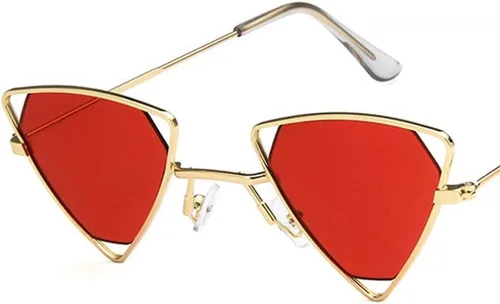 Vista 2 de Shiratori Lentes de sol retro clásicos y elegantes para hombres y mujeres, 100% protección UV, estilo de diseño triangular