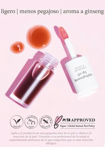 Vista 8 de NOONI Aceite de labios vegano coreano – Applecranberry, 0.12 onzas líquidas + aceite de labios coreano – Appleginseng, paquete de 0.12 onzas líquidas
