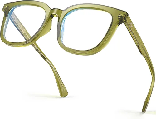 Vista 9 de VISOONE Square TR90 Lightweight Anti Glare UV400 Gaming Computer Glasses