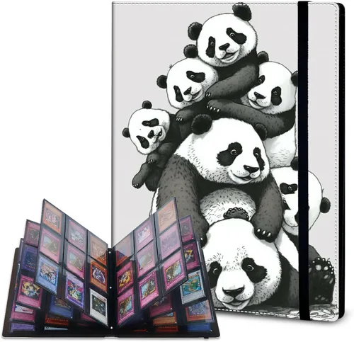 Vista 23 de Rossy Carpeta de tarjetas con 4 bolsillos, carpeta de tarjetas intercambiables, álbum de colección de tarjetas, para 160 tarjetas de carga lateral