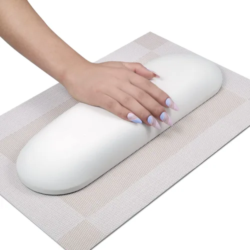 Vista 7 de Almohada y tapete para reposabrazos, cojín para manicura de salón de belleza, soporte de mano para manicurista con tapete para manicura profesional