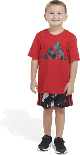 Vista 3 de Conjunto de dos piezas de manga corta con estampado "Camo" pantalones cortos a juego