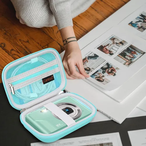 Vista 7 de Canboc Funda para cámara digital CAMKORY/Sevenat/Lecran/Besungo/VAHOIALD/BEVLXNIV/IWEUKJLO para niños y otras cámaras compactas portátiles