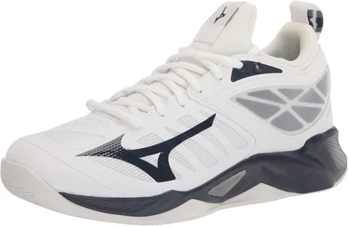 Vista 12 de Mizuno Dimensión de onda unisex para adultos Negro/Blanco