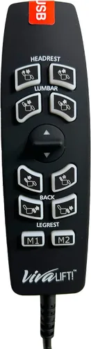 Vista 10 de AlveyTech Control remoto de repuesto de 10 botones y 5 pines para silla elevadora Pride VivaLift (versión estándar y temprana Viva Lift 2)