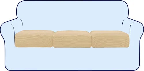 Vista 97 de subrtex Funda de Cojín Elástica Suave para Asiento de Sofá Funda Deslizable de Spandex para Silla y Sofá Adecuada para 1-2-3 Plazas Reemplazo