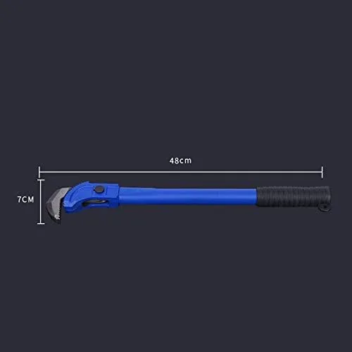 Vista 2 de Juego de llaves de tubo, llave ajustable de 18 pulgadas, llave de tubería de agua rápida multifunción de alta resistencia, herramientas manuales