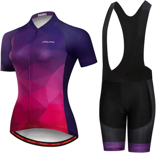 Vista 19 de Mujeres Ciclismo Jersey Conjunto Verano Ciclismo Ropa MTB Jersey Set Secado Rápido Transpirable Verano Bicicletas Uniformes 1