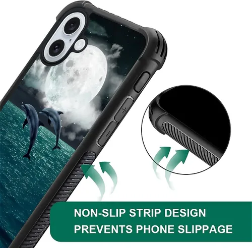 Vista 733 de Funda compatible con iPhone 15, diseño de elefantes africanos, diseño increíble a prueba de golpes, antiarañazos, carcasa trasera de policarbonato