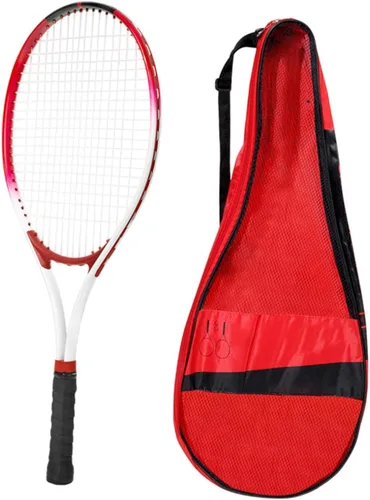 Vista 8 de kowaku Raqueta de tenis para entrenamiento interior y exterior, mango resistente a los golpes con bolsa para parque, jardín, adultos, estudiantes