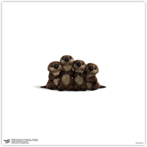 Vista 9 de Trends International Gallery Pops Disney Pixar Finding Dory - Póster de pared de nutrias marinas, 12.00 x 12.00 pulgadas, versión de marco negro