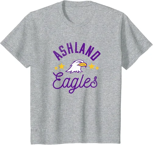 Vista 9 de Ashland University Camiseta con logotipo de Eagles, Gris