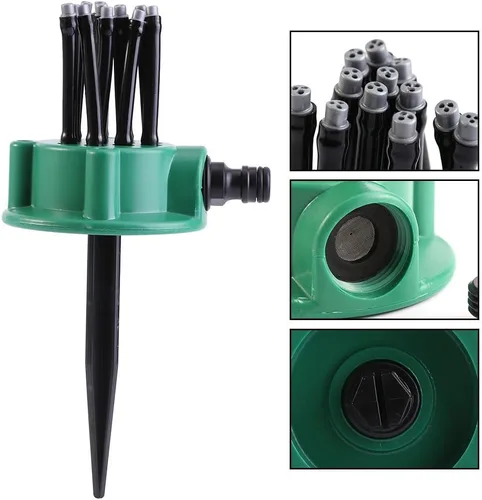 Vista 5 de Atyhao Aspersor de césped de 2 piezas, kit de sistema de riego de césped ajustable, sistema de riego de césped multiuso, fácil de usar