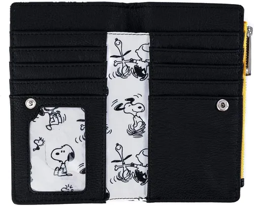 Vista 4 de Loungefly Cartera estampada con estampado de Snoopy y Woodstock de Peanuts, Multi, Billetera plegable