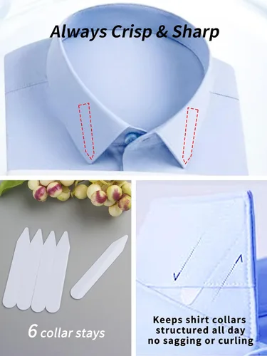 Vista 2 de YIZHONG Camisa de imitación con cuello desmontable Dickie Collars para mujeres y hombres