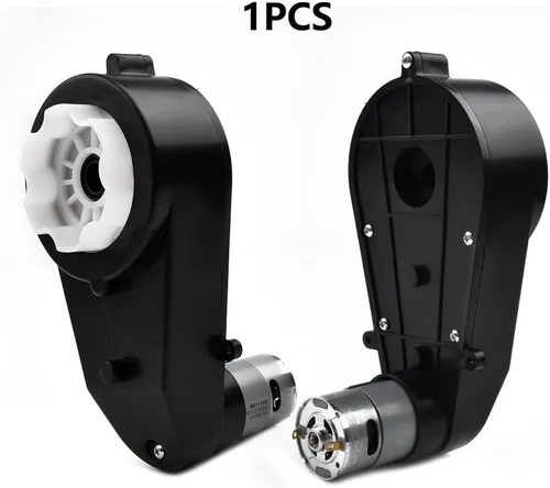 Vista 5 de 12V RS550 Electric Gearbox Motor 40000RPM 45W 5A with Metal Intermediate Gear for Ride On Car Replacement