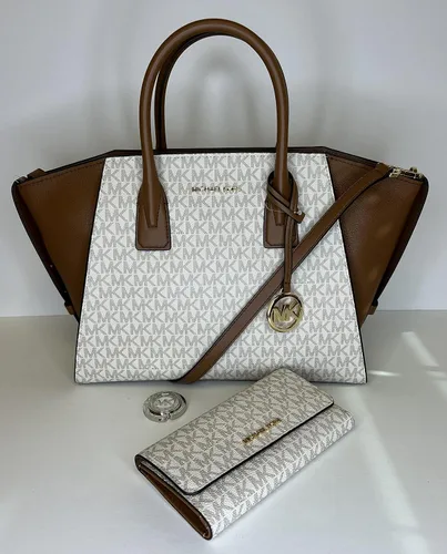Vista 2 de Michael Kors MICHAEL Michael Kors Avril - Bolso grande con cremallera superior con gancho triple para cartera