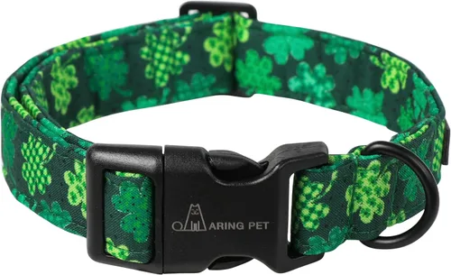Vista 31 de Aring Pet Collar de algodón, ligero y ajustable, con hebilla de liberación rápida para perros pequeños, medianos y grandes, para cachorros, rosa