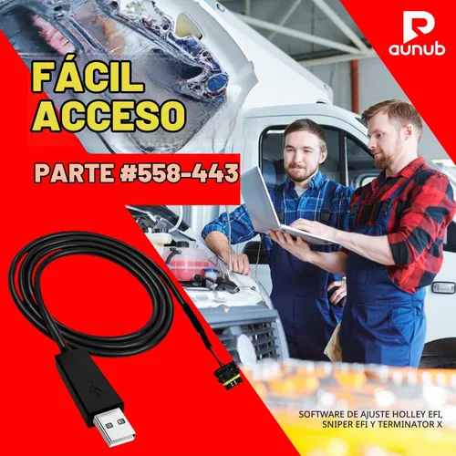 Vista 2 de Cable de comunicación USB 558-443 actualizado de 8 pies