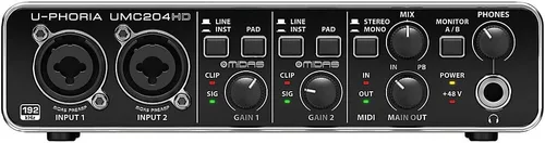 Vista 3 de BEHRINGER U-PHORIA UMC204HD