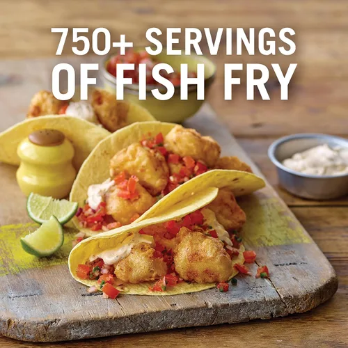 Vista 5 de Zatarain's Fish Fri, 25 libras – Una caja de 25 libras de mezcla de condimentos para patatas fritas de pescado, lo mejor para empanizar mariscos