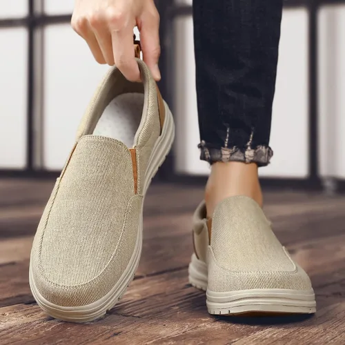 Vista 8 de Moodeng Mocasines sin cordones para hombre, zapatos casuales ligeros y cómodos, zapatos náuticos, zapatos de conducción al aire libre