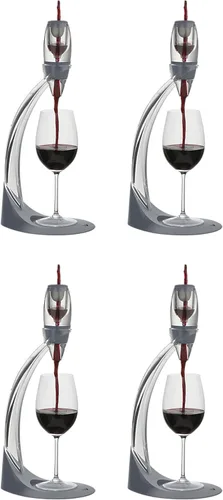 Vista 8 de Vinturi Aireador de Vino Deluxe Essential Vertedor de Vino Tinto y Juego de Soporte de Torre Decantador Airea Fácil y Convenientemente el Vino por