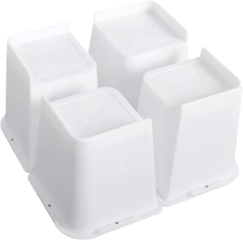 Vista 17 de MYMULIKE Elevadores de Cama Resistentes, Elevadores de Muebles de Gran Tamaño, Soporta Hasta 6000 Libras, Eleva 1 Pulgada para Sillón, Sofá, Mesa