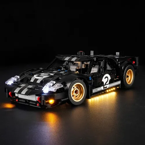 Vista 8 de Juego de luces LED para Lego 77255 Lightning McQueen, kit de luz compatible con el modelo de bloques de construcción Lego 77255, no incluye el juego