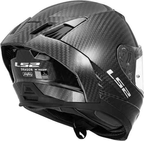 Vista 5 de LS2 Helmets Dragon Casco integral de motocicleta de carbono con parasol