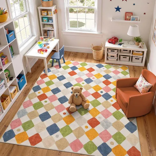 Vista 57 de jinchan Alfombra a rayas de 2 x 3 para entrada, alfombra de cocina, tapete pequeño, antideslizante, ligero, de bajo perfil, decoración para entrada