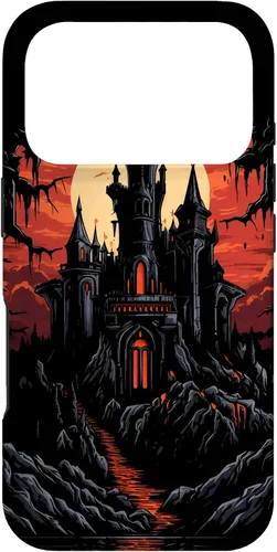 Vista 30 de Carcasa de fantasía oscura para iPhone 16 Castillo gótico Arquitectura Gótica Brujería
