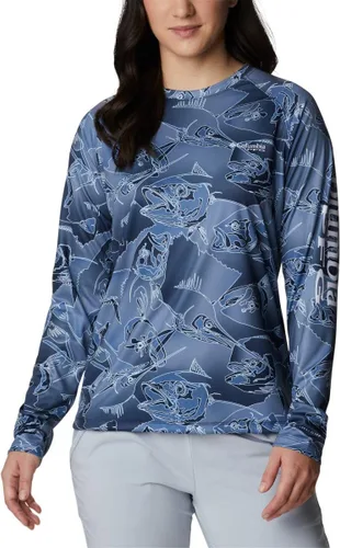 Vista 28 de Columbia womens Super Tidal Tee Long Sleeve Cypress Seamoss