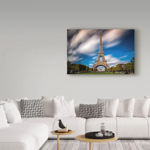 Vista 3 de Trademark Fine Art ALI35347-C2232GG Eiffel 5 por Giuseppe Torre Fine Art, 22" x 32", Multicolor