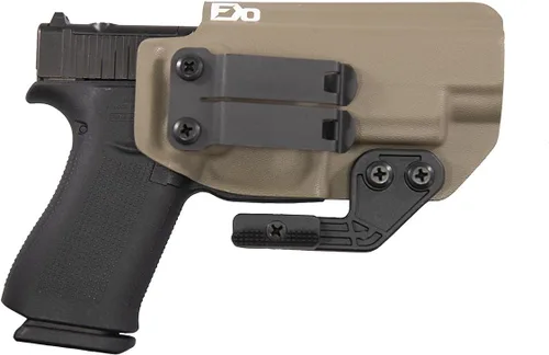 Vista 5 de FDO Industries IWB - Funda Kydex compatible con Glock 48 MOS - Discreet Carry Concepts - Clip de engranaje monobloque de metal de 1.5 pulgadas