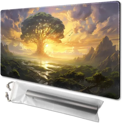 Vista 18 de MTG - Tapete de juego tamaño 24 x 14 pulgadas, bolsas de almacenamiento antideslizantes, ideal para entusiastas de los juegos de cartas, tapete