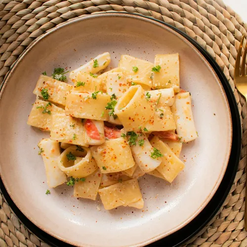 Vista 8 de Morelli Paccheri Pasta orgánica, grande, sin gluten hecha de maíz y arroz, pasta sin gluten de Italia, pasta gourmet italiana, 8.8 onzas