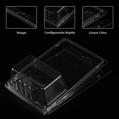 Vista 4 de Paquete de 20 fundas protectoras transparentes compatibles con Hot 0.02 in de grosor, cubiertas de exhibición de la ampolla de la cubierta