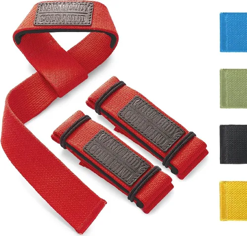 Vista 12 de WARM BODY COLD MIND Lasso - Muñequeras de levantamiento para entrenamiento cruzado, clasificadas en 770 libras, vendas de mano para levantamiento