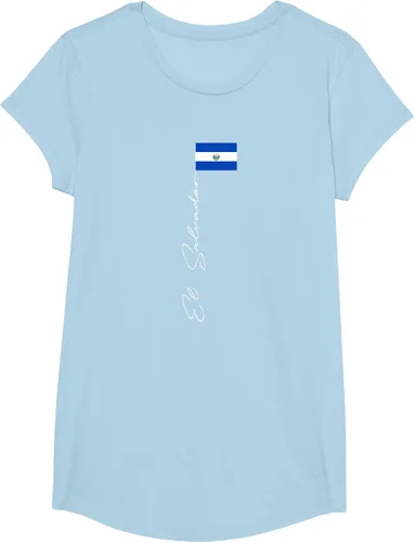 Vista 17 de Camiseta patriótica con bandera de El Salvador, Negro