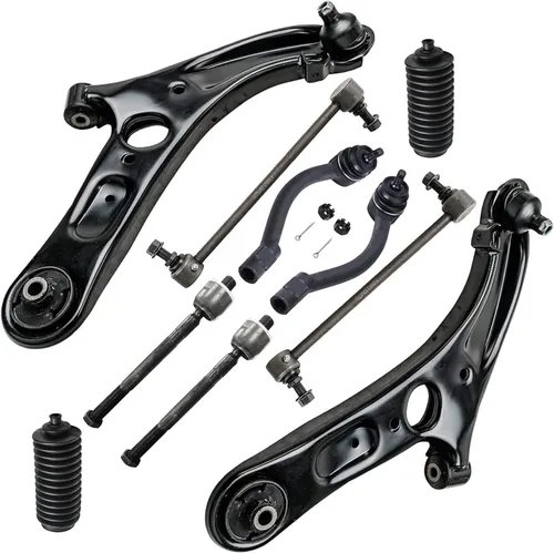 Vista 112 de Detroit Axle - Kit de suspensión delantera de 10 piezas para Jeep 2002-2004